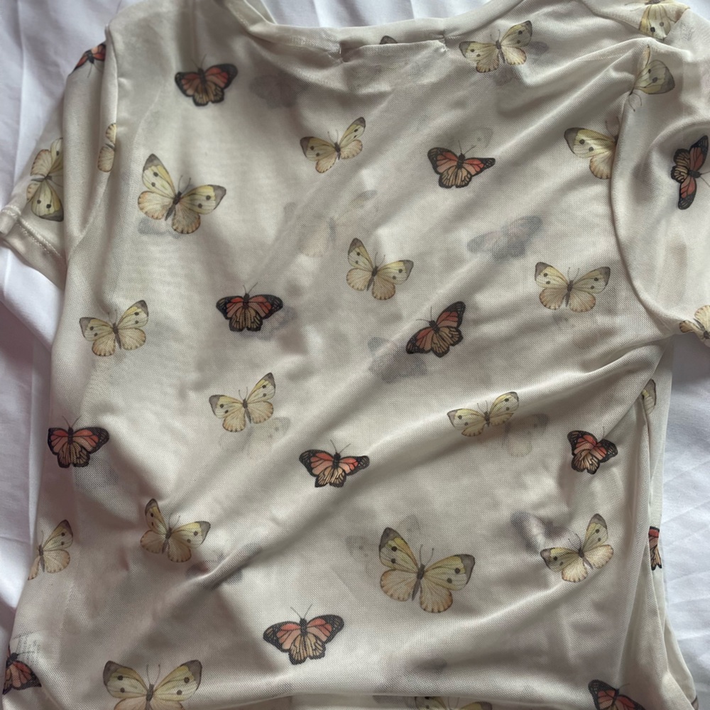 Butterfly Crop Top/Blouse